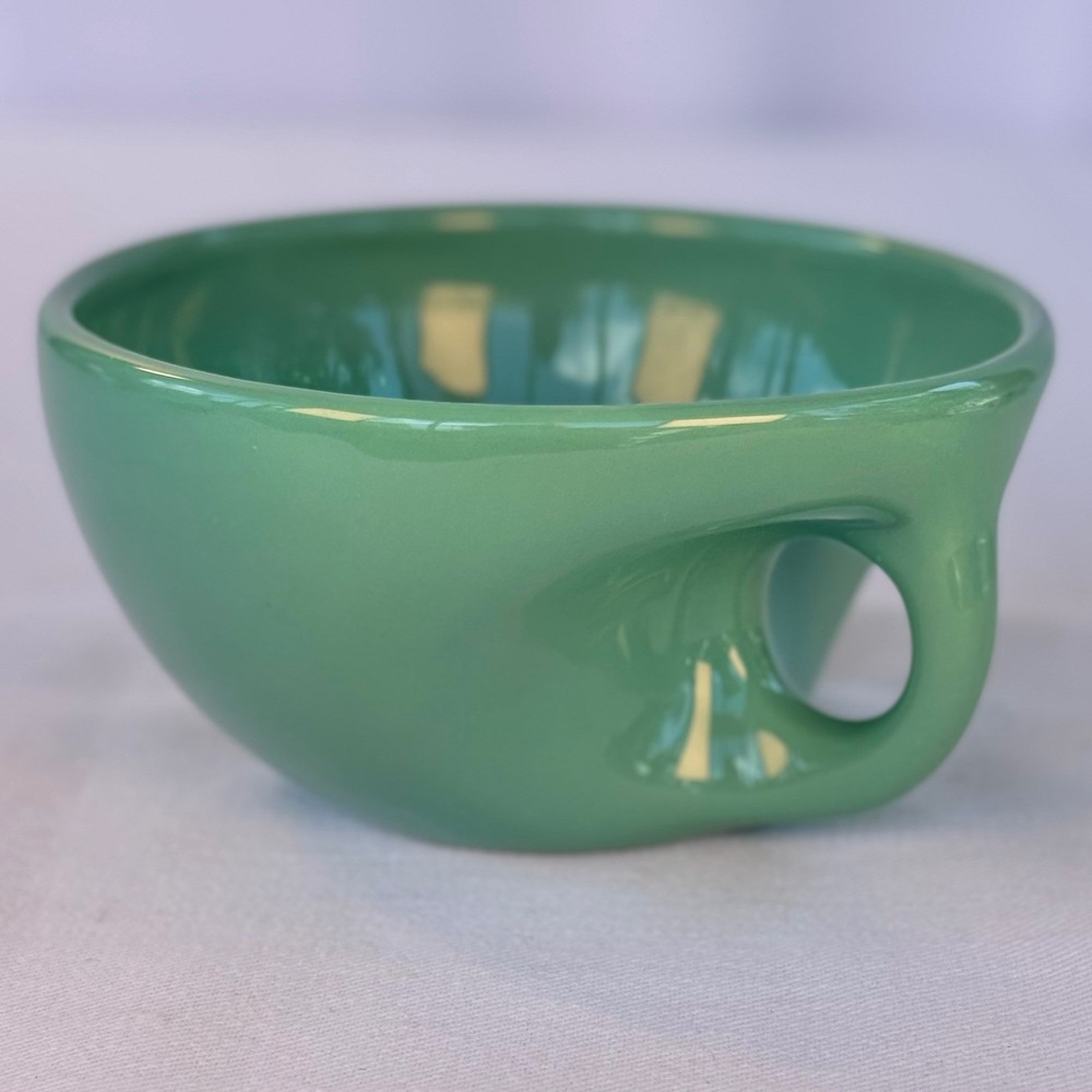 ⁠Elan McPherson Buddha Bowl Mug, Flavour Design Snowpea Sweet Pea Green Ceramic